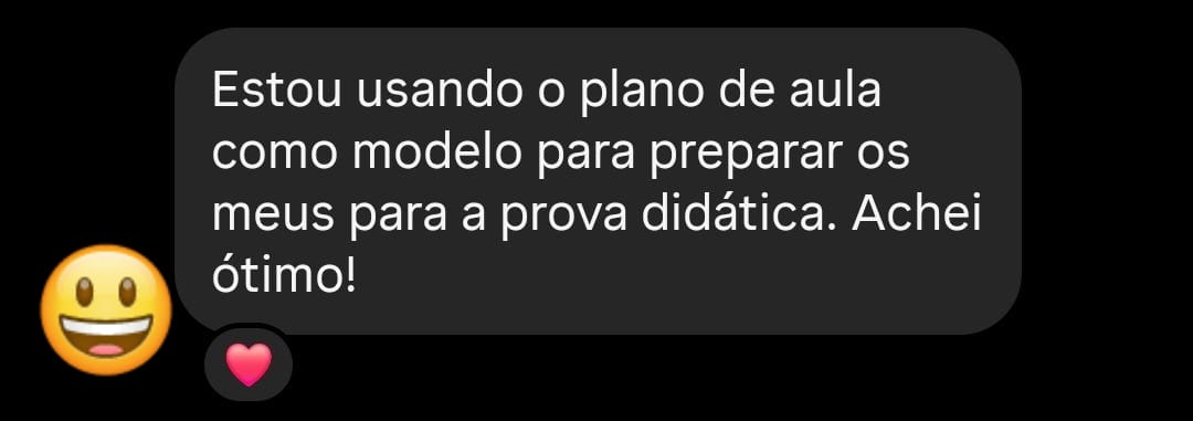Print sobre uso do plano de aula