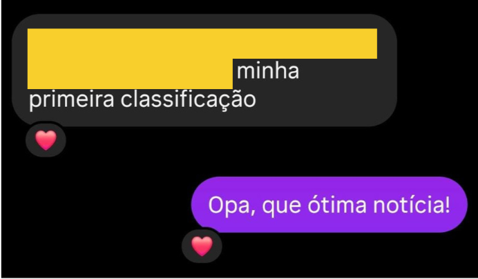 Print de resultado em concurso docente